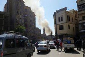 عاجل : بالصور حريق هائل في وسط القاهرة 2 حريق القاهر