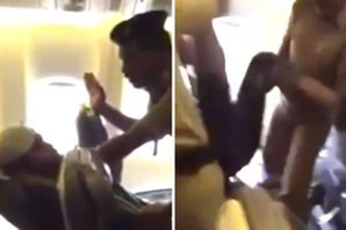 بالفيديو: شاهد ماذا حدث لمسافر هندي على الخطوط الجوية السعودية رفض ترك مقعده؟ 1 شكله