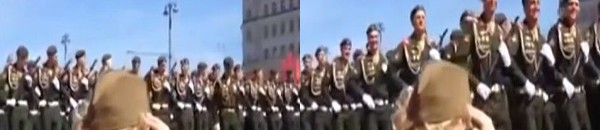 بالفيديو: جنود روس يؤدون تحية عسكرية لطفل 10 تحية عسكرية