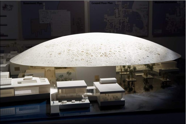 بالصور: متحف اللوفر يتحول من باريس إلى أبوظبي 1 متحف اللوفر أبوظبي