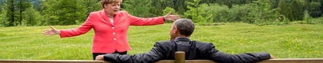 صورة لأوباما و أنجيلا ميركل في بافاريا تتحول إلى مادة للسخرية عن طريق مجموعة من الصور المشابهة 16 أوباما و ميركيل