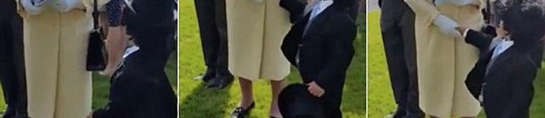 بالفيديو: من هو الطفل الإماراتي الذي جعل ملكة بريطانيا تبتسم؟ 10 صبي إماراتي يصافح الملكة إليزابيث