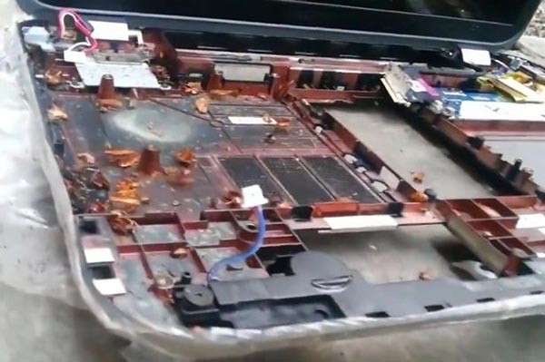 لابتوب وسخان