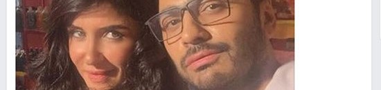 تامر حسنى ينشر صورته مع غادة عادل فى كواليس فيلمه الجديد 10 تامر