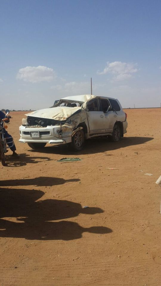 مصرع سائق والي نهر النيل في حادث مروري 1 الحادث