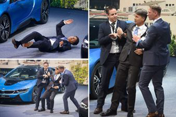 مدير بي إم دبليو يفقد وعيه