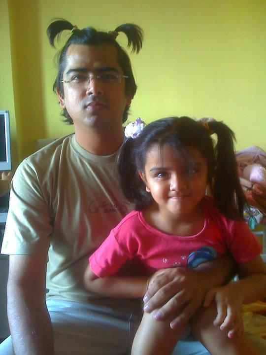 مع إبنته