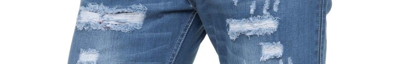 بالصورة.. صيحة مثيرة للجدل.. فتاة تحول بنطلون جينيز إلى قميص 11 jean homme effet griffe dechire sixthjune