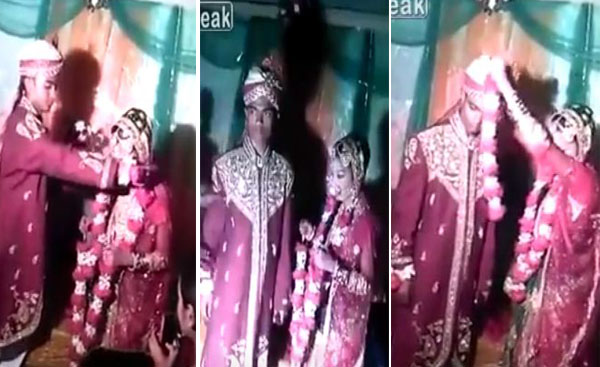 بالفيديو: عريس هندي ينفعل على عروسه بسبب فشلها في أداء مراسم الزفاف 1 عريس هندي