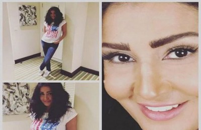 علم أمريكا على صدر غادة عبد الرازق يُغضب متابعيها 1 656