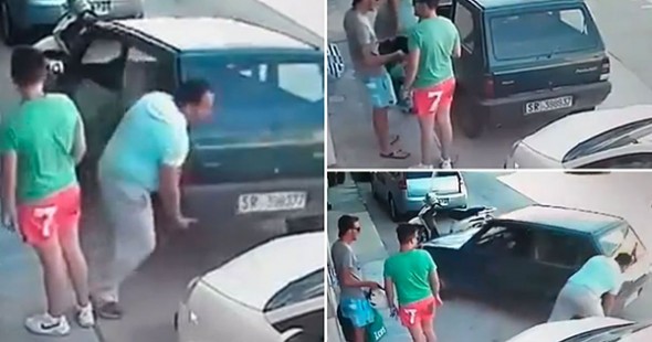 شاهد بالفيديو.. شاب يتغلب على الزحام المرورى بالرقص 1 شاب يخرج سيارته من الموقف بطريقة عجيبة