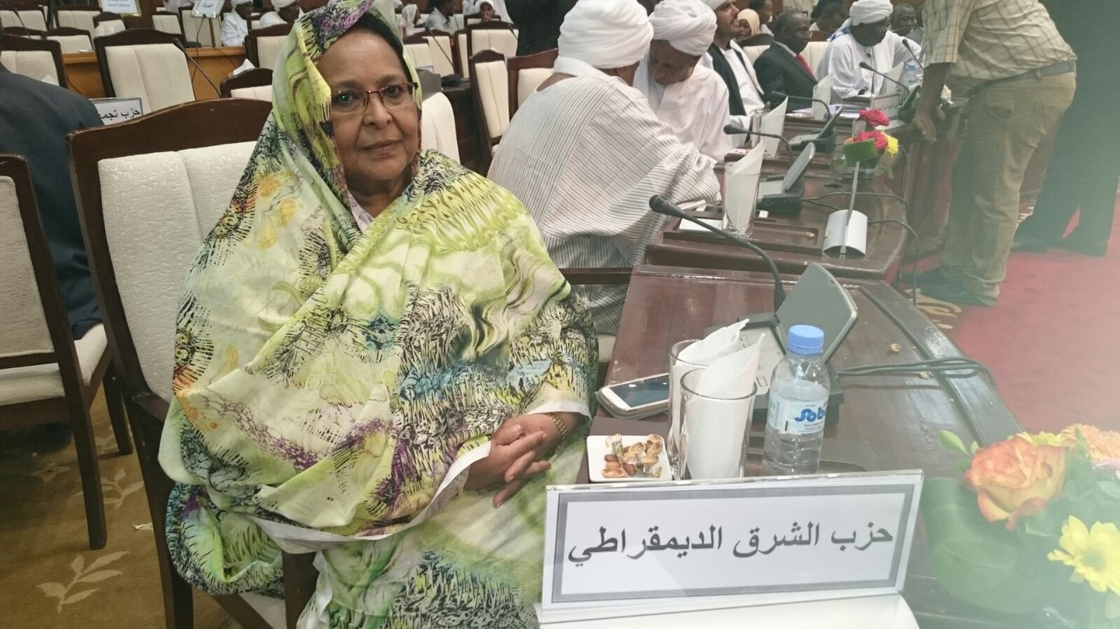 رئيسة حزب الشرق الديمقراطى تؤكد أن المؤتمر بداية حقيقية لمسيرة الحوار الوطنى 1 امنة ضرار