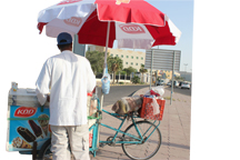 «سيد الداندرمة» خريج جامعي 1 عربة ايسكريم