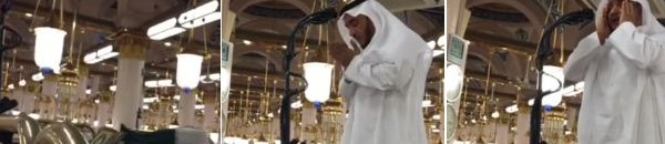 بالفيديو: مؤذن يسجد لله فرحًا بعد أول أذان له بالمسجد النبوي 10 مؤذن يسجد لله فرحًا