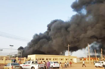 محلية الخرطوم تنفي وجود شبهة جنائية في "حريق أركويت" 1 حريق