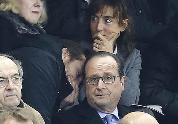 رد فعل الرئيس الفرنسي لحظة إبلاغه