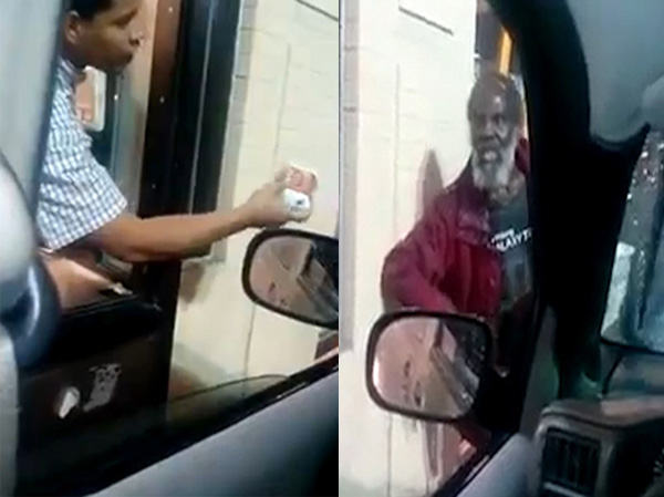 بالفيديو .. ملياردير يتنكر بزي مشرد .. وهذه هي النتيجة! 1 عامل يهين متسولا