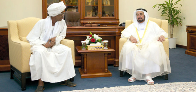 حاكم الشارقة يتسلم دكتوراه فخرية من جامعة السودان 1 حاكم الشارقة1
