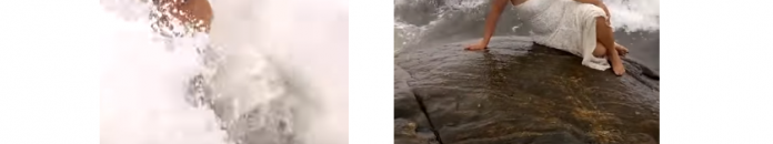 بالفيديو.. موجة عملاقة تنتزع فتاة حاولت استعراض أنوثتها بالشاطئ 10 1237 1 696x405