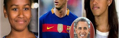 ميسي يرد على طلب أوباما بخصوص ابنتيه 10 966 400x259