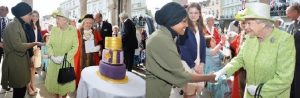 مسلمة بحجاب صنعت لملكة بريطانيا كعكة ميلادها التسعين