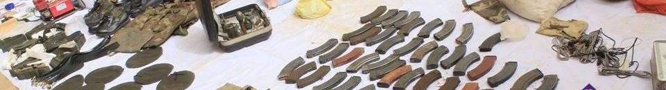 بالصور..ضبط أسلحة وذخائر لدى مجموعة تتبع لقطاع الشمال 14 اسلحة ضبط قطاع الشمال