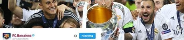 برشلونة يهنئ ريال مدريد بعد تتويجه بـ«دوري الأبطال» 10 510fd7af0762a793fe1c003c698577f0