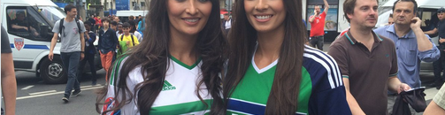 الفتاة الأكثر جاذبية في مدرجات يورو 20162