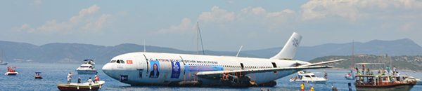 تركيا تغرق طائرة ايرباص 2