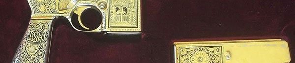 مسدس صدام حسين الذهبي