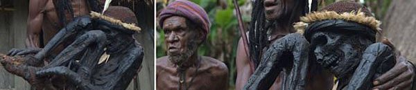 بالفيديو.. مقطع صادم لهياكل عظمية لرجال ونساء معلقة على جدران منزل في بابوا نيوغينيا 10 قبيلة إندونيسيّة تكرّم أجدادها عبر تحنيطهم بالدخان