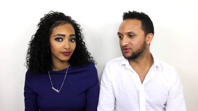 مباراة بين أمينة وزوجها في مسابقة تحدي للتحدث باللغة العربية واللغة الامهرية.. فيديو 1 امينة امهري