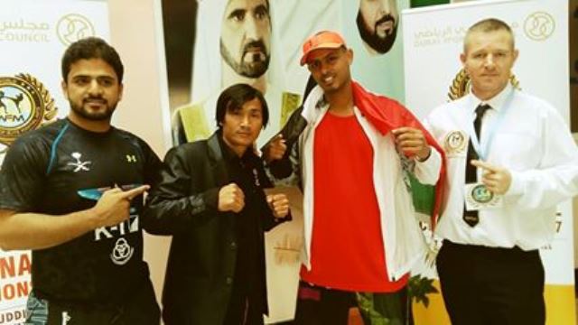 بطل سوداني يحرز الميدالية الذهبية في بطولة (دبي) الدولية 1 ﺣﺎﺗﻢ ﻣﺤﻤﺪ