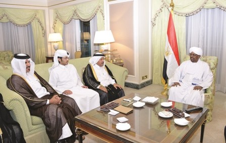 البشير يدعو القطريين للاستثمار في السودان 1 البشير قطر