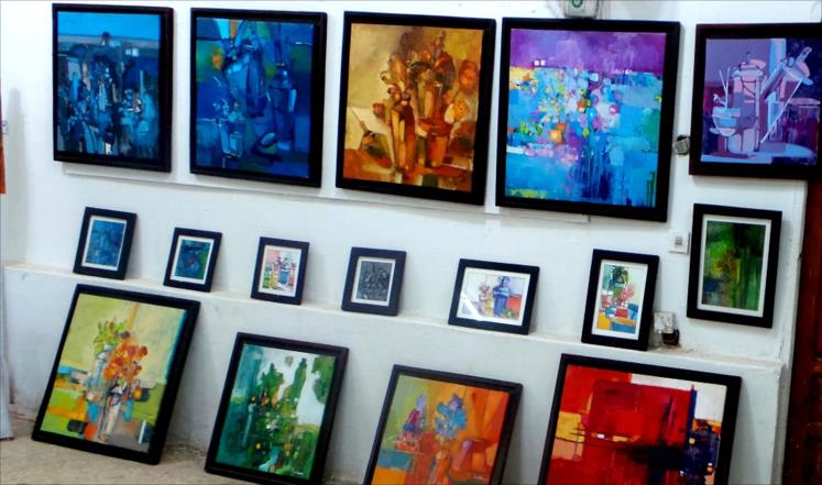 الجزيرة الاخبارية التقطت عدساتها لوحات تشكيلية لطالب مبدع بجامعة سودانية ... 1 تشكيلي - فن تشكيلي - معرض رسم