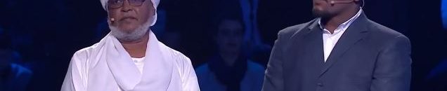 سوداني وابنه في برنامج الجدار