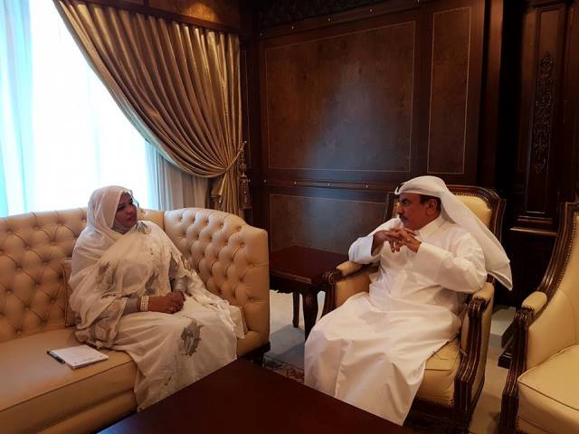 وزيرة الاتصالات وتكنولوجيا المعلومات تلتقي بوزير المواصلات والإتصالات القطري 1 تهاني قطر