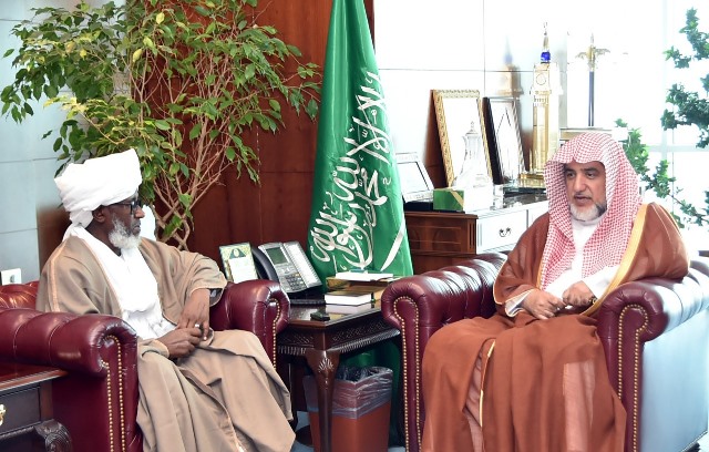وزير الشؤون الإسلامية السعودي يستقبل الرئيس العام لجماعة أنصار السنة المحمدية بالسودان 1 اسماعيل الماحي