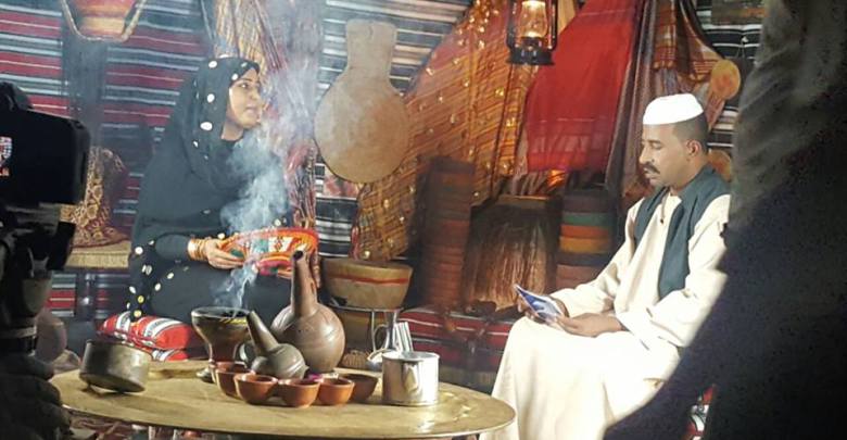 “نضال الحاج” و ”بشرى البطانة” يقدمان قهوة رمضان بتلفزيون السودان 1 نضال