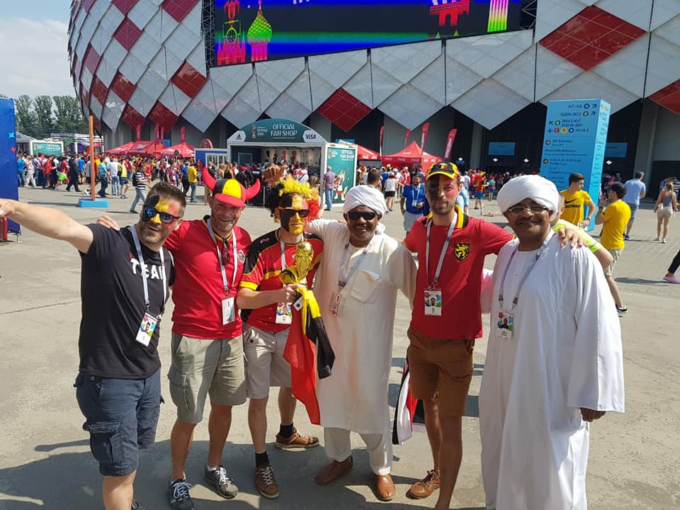 الجلابية والعمة والعلم السوداني حضوراً في مدرجات كأس العالم3