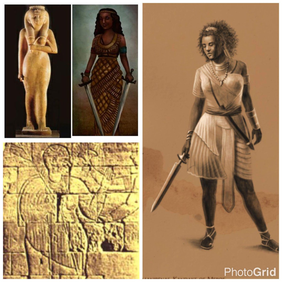 فيديو.. مساعد شرطة سوداني عقله يزن شعب بأكمله يقدم شرح عن الحضارة السودانية: الكنداكة لبست الثوب الطويل قبل أن يأتي الإسلام 1 الكنداكة اماني توري