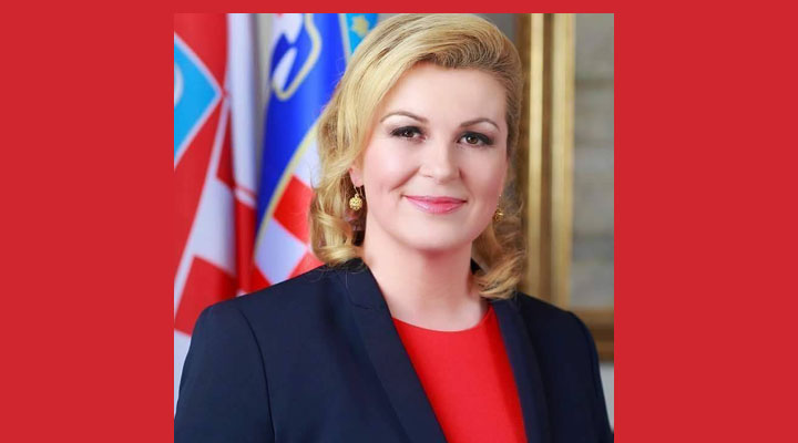 بالفيديو.. قبلة ماكرون لرئيسة كرواتيا تشعل السوشيال ميديا 1 رئسة كرواتيا