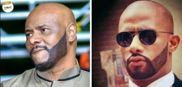 (فرفور) يقلد (لوك) النجم المصري (محمد رمضان) بذقن صناعية 1 فرفور يقلد المصري