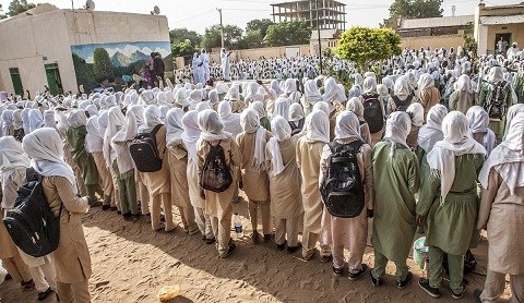 مدرسة بشمال دارفور