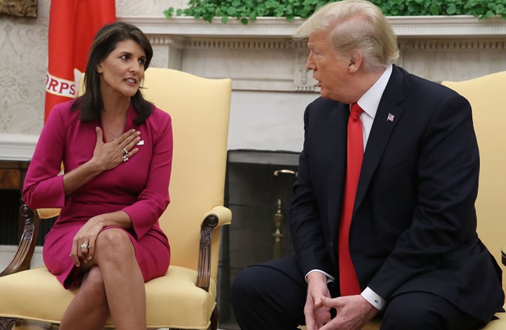 هكذا تلقى الإسرائيليون استقالة "هايلي".. ماذا قال نتنياهو؟ 1 نيكي هيلي