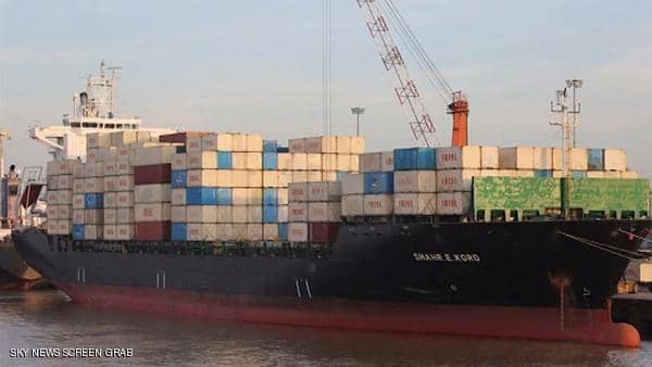 رصد سفينة إيرانية محملة بالأسلحة بالقرب من شواطئ مصراتة