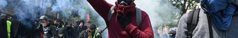 اشتباكات بين محتجين والشرطة في باريس 10 فرنسا