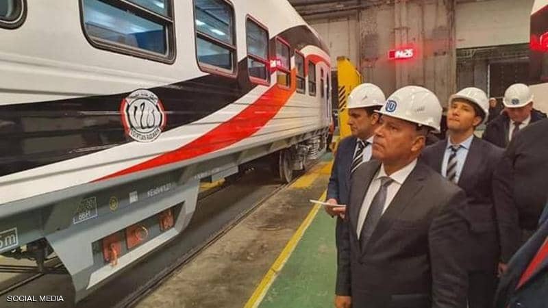 13 مصابا في تصادم قطاري ركاب بمصر 1 قطار