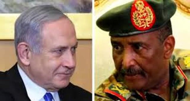 مصادر إسرائيلية: السودان بصدد إلغاء قانون مقاطعة إسرائيل 10 البرهان نتنياهو