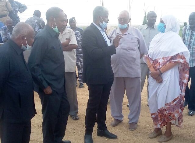 والي الشمالية تزور مشروع امطار للاستثمار الزراعي 1 والية